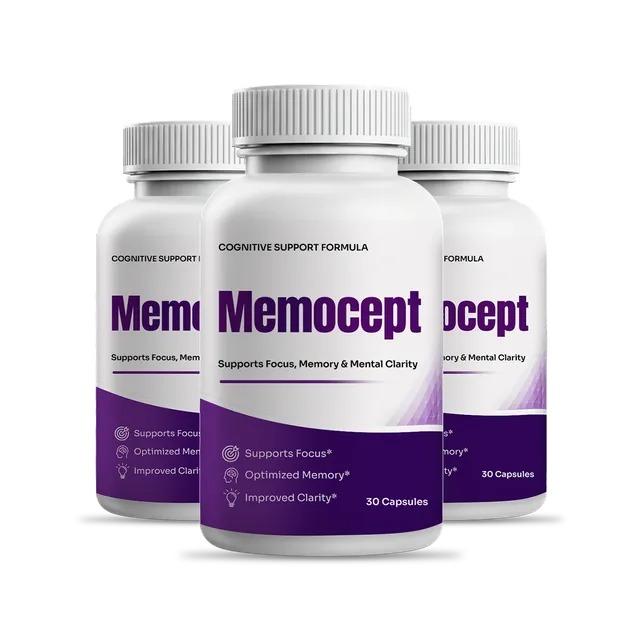 3 bottles of Memocept capsules, 30 capsules each
