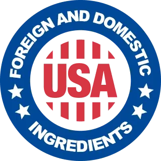 Foreign and domestic ingredients badge